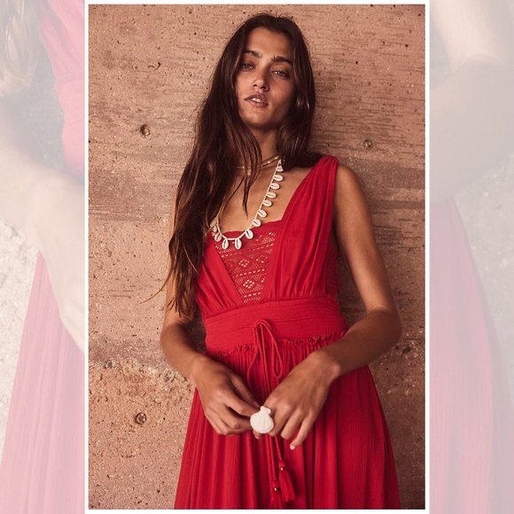 Free People NWT Santa Maria Maxi Dress Endless Summer - Picture 3 of 6